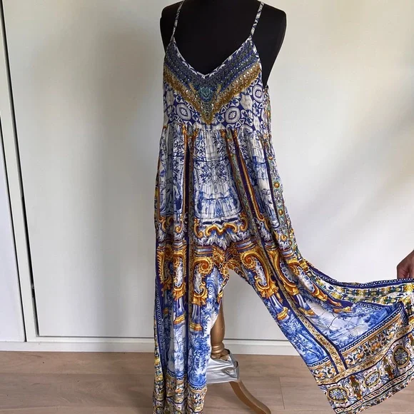 Camilla Embellished Jumpsuit size 1 (AU 8) - Picture 5 of 10